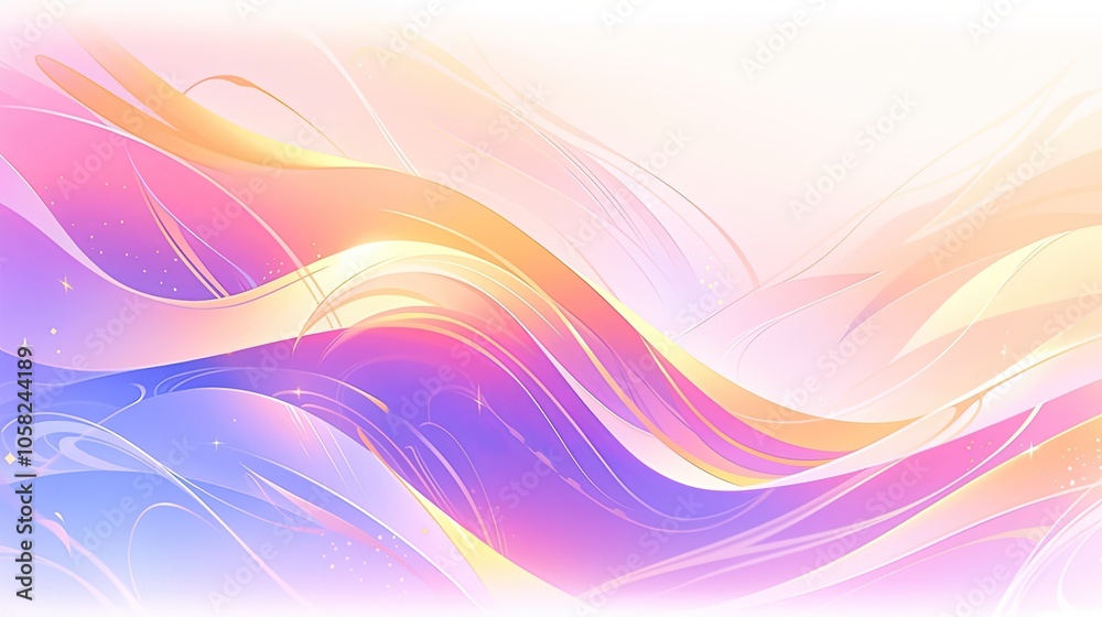 Wall mural modern abstract background with smooth gradient transitions in pastel colors.