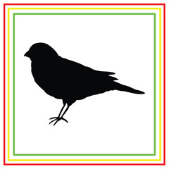 bird silhouette vector design on white background