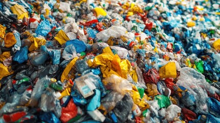 Eco-Friendly Recycling: Sorting Process in Factory for Sustainable Waste Management and Efficiency