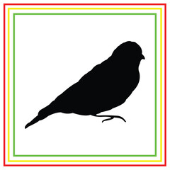 bird silhouette vector design on white background