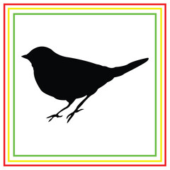 bird silhouette vector design on white background