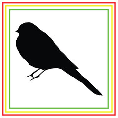 bird silhouette vector design on white background
