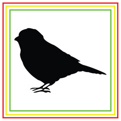 bird silhouette vector design on white background