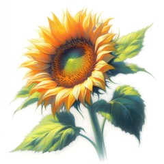 해바라기, 파스텔화 (Sunflower, pastel painting) 