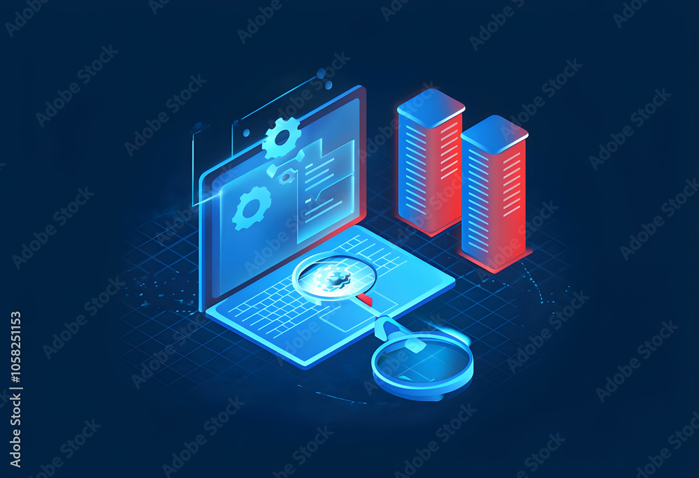 Leinwandbilder digital documents created using future world technology. automated invoice and receipt management co