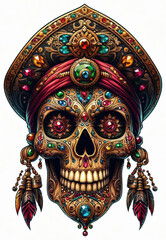 TRIBAL TATOO トライバル タトゥ 刺青ドクロ