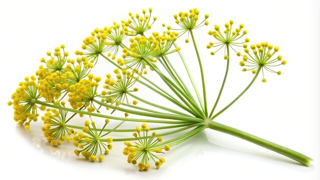 Close-up of blooming fennel branch