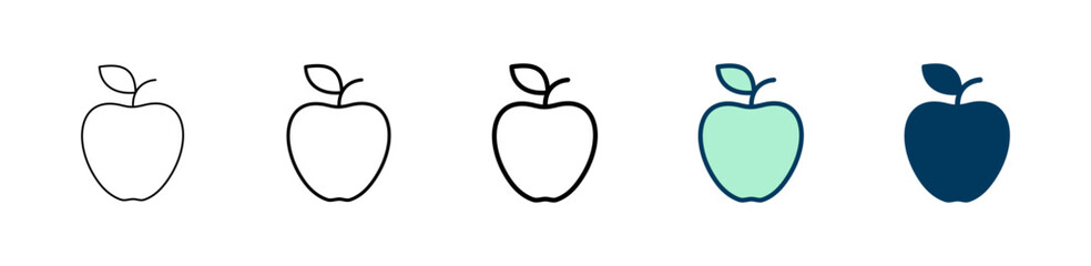 Apple icon logo design. Apple sign and symbols for web design.