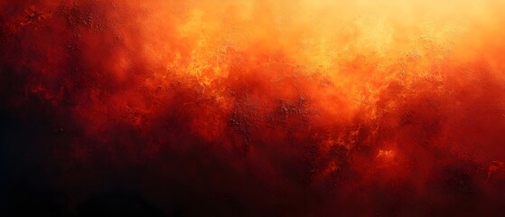 A dramatic abstract representation of fire and flames, showcasing vivid reds, oranges, and yellows blending seamlessly, creating a passionate and intense atmosphere.