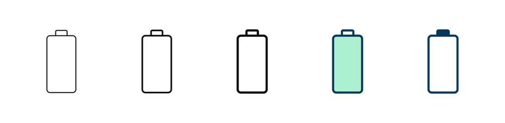 Battery icon logo design. battery Charging sign. battery charge level