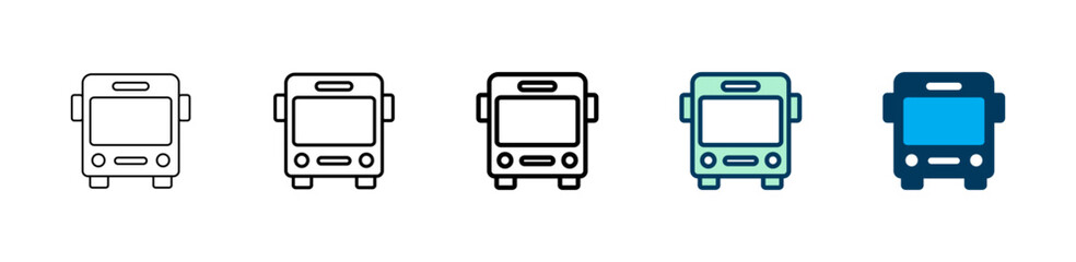 Bus icon logo design. bus sign and symbol