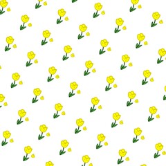 seamless background with flowers