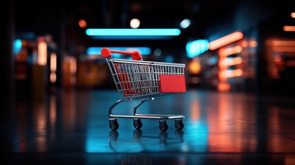 Digital Shopping Cart with Discount Tag