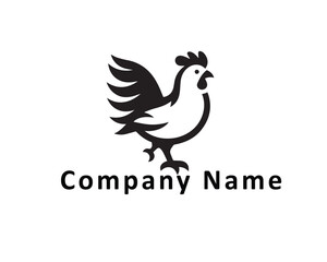 Naklejka premium Simple chicken logo, ideal for poultry or farm-related businesses