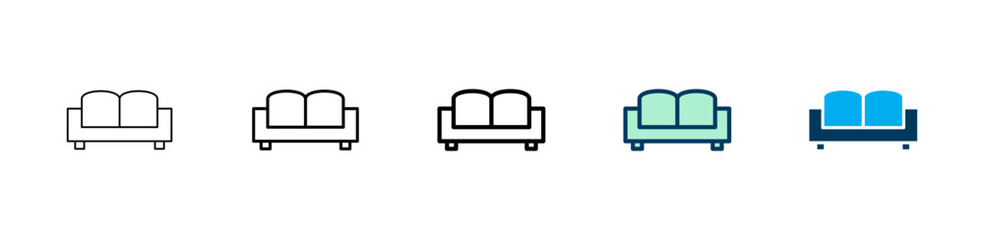 Sofa icon logo design. sofa sign and symbol. furniture icon