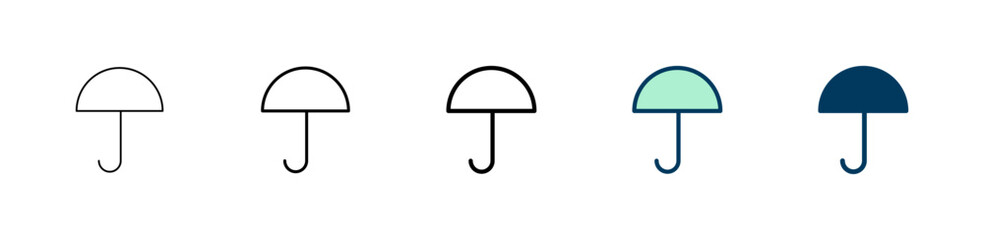 Umbrella icon logo design. umbrella sign and symbol