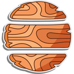 Wooden Sticker