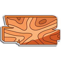Wooden Sticker