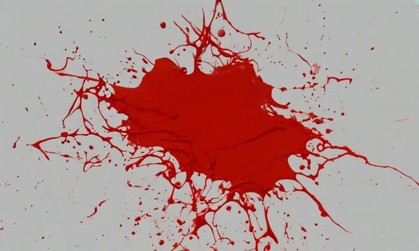 red paint splash