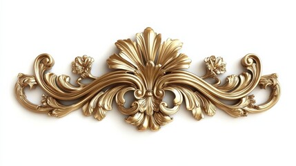 Timeless vintage wooden frame with a luxurious gold finish.