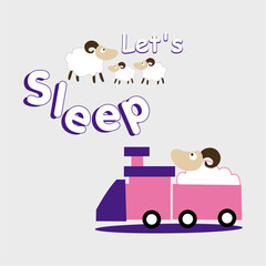 Obraz premium Cartoon illustration designs are suitable for children's t-shirt designs, screen printed t-shirts, greeting cards and others.