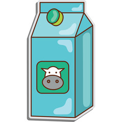 Cow Milk Sticker