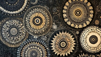 beautiful design of a mandala that is made by the artist