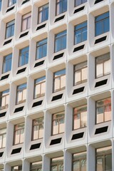 Big Skyscraper Facade: Modern Architecture and Urban Design