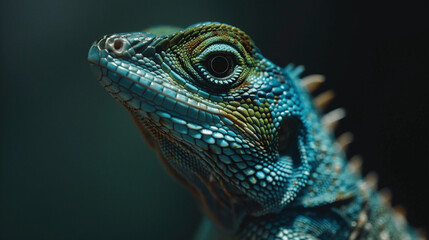 Fototapeta premium close up of iguana