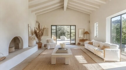 Minimalist Living Room with Natural Light