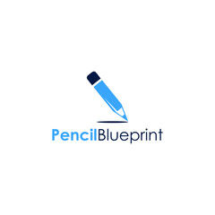 Pencil Blueprint Logo Vector Icons