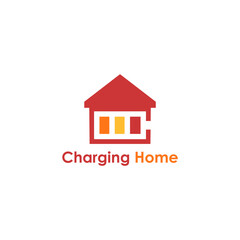 Charging Home Logo Design Technology