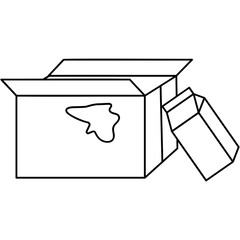 Cardboard Waste Icon