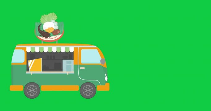 food truck pecel lele lalapan traditional indonesia food