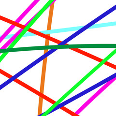 Abstract Lines in Vibrant Colors