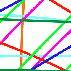 Abstract Lines in Vibrant Colors