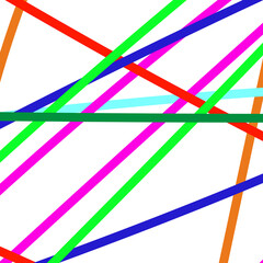 Abstract Lines in Vibrant Colors