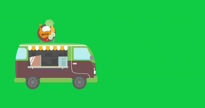 pecel ayam indonesian street food tempeh sambal tofu fried chicken food truck