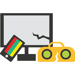 Electronic Waste Illustration