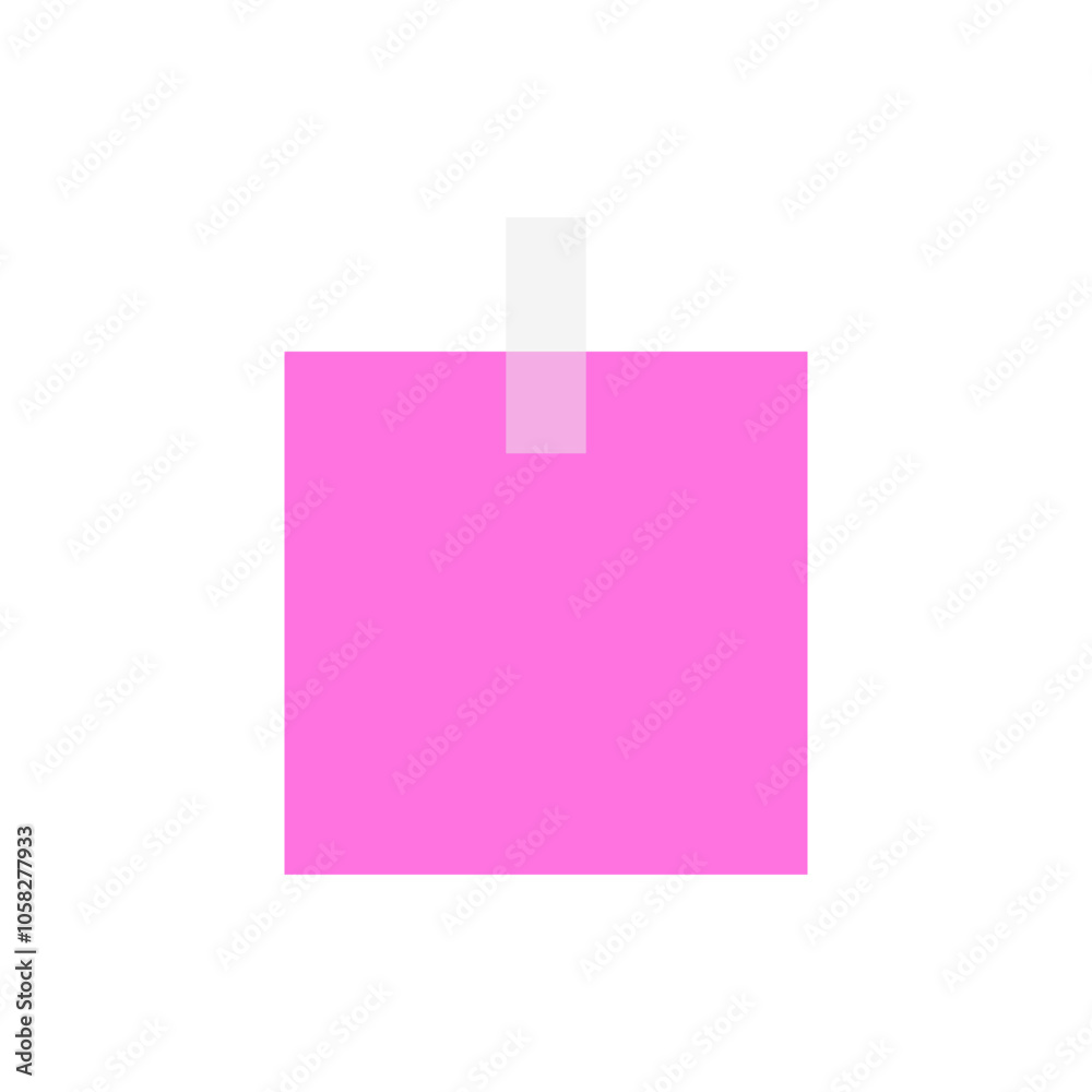 Poster note paper with transparent tape