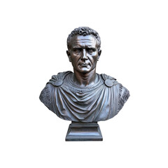Bronze Bust of Julius Caesar, Roman Emperor