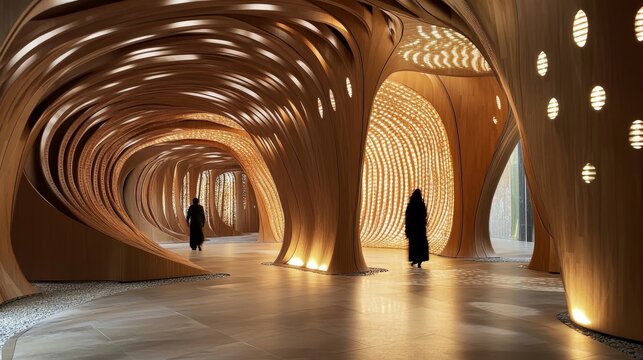 Amazing architecture of the Pakistan pavilion in Expo 2020 Dubai. Unique and eye catching design. - Dubai, UAE  March, 01, 2021