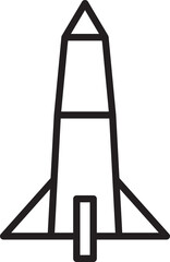 Missile Line Icon