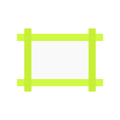 Paper with green tape