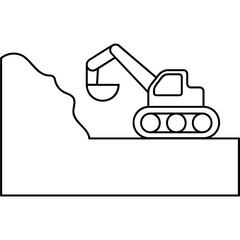 Surface Mining Icon