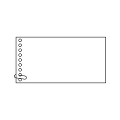 A notebook sheet with clips