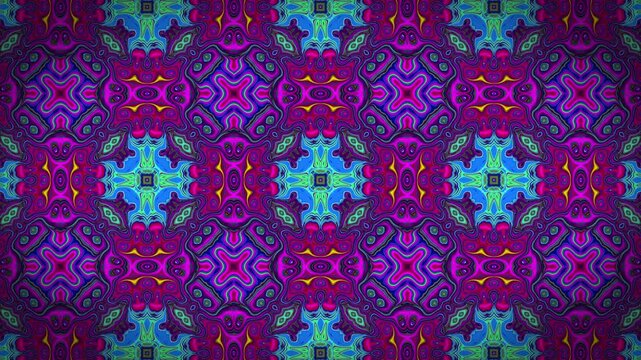 Multicolored morphing liquid paint abstract background, abstract background, kaleidoscope,Captivating visual experience with a seamlessly looping abstract kaleidoscope mandala, perfect for 4k displays