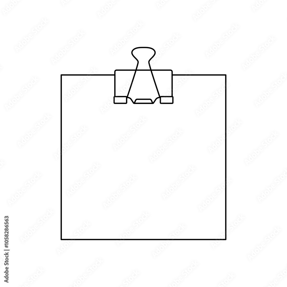 Poster note paper with binder