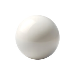 Single White Pearl isolated on white background as transparent. PNG. AI GENERATED