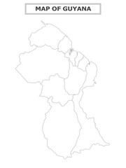 Obraz premium American Countries Geography Political map. Political map of country with capital, province or state capital, major cities and town.